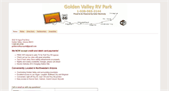 Desktop Screenshot of goldenvalleyrvpark.com