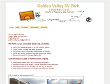 Tablet Screenshot of goldenvalleyrvpark.com